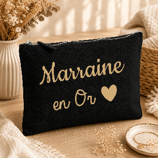 Pochette Marraine en Or