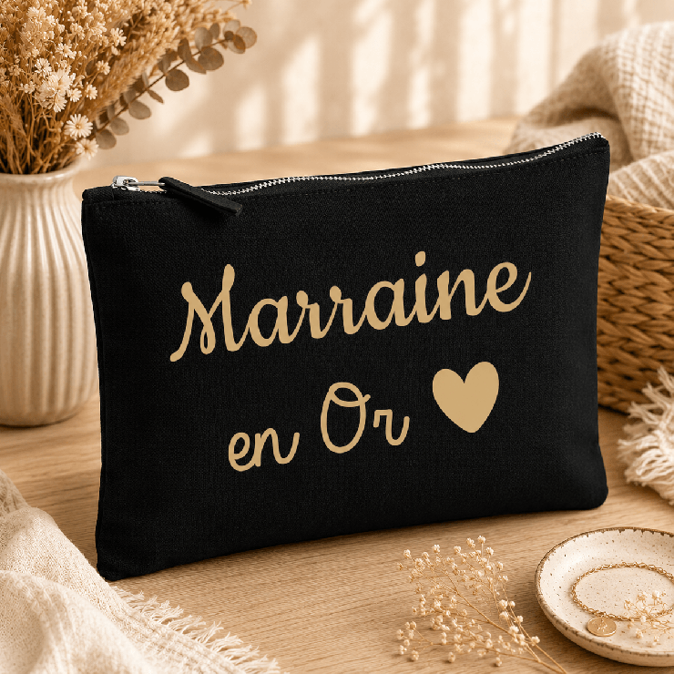                     Pochette Marraine en Or
                  