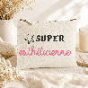 Pochette esthéticienne personnalisée – trousse maquillage cadeau - Trousses