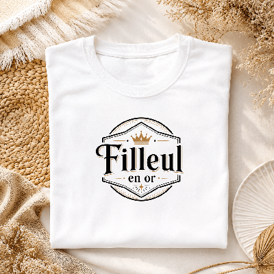 T-shirt Filleul en or - Cadeau humour