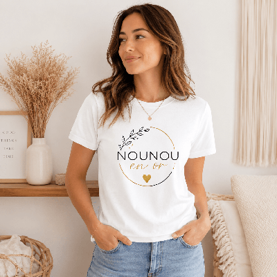T-shirt Nounou en or - Pour remercier 💖