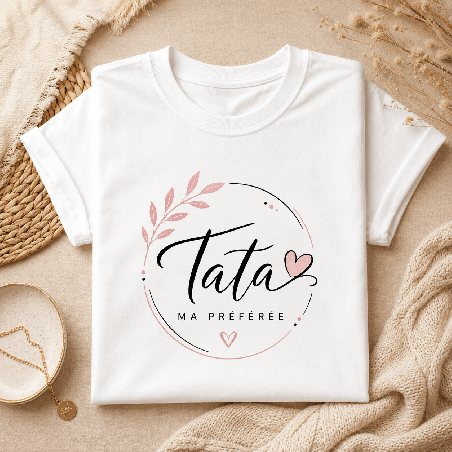       T-shirt Tata - Pour dire merci avec le coeur
    