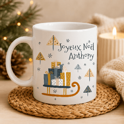 Mug de Noël  personnalisé