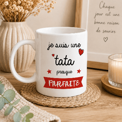 Mug tata presque parfaite - idée cadeau - Fabriqué en France