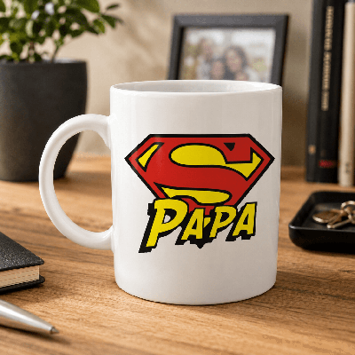Mug Super Papa - cadeau anniversaire pour papa