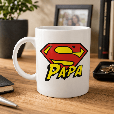       Mug Super Papa - cadeau anniversaire papa original
    