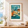 Affiche de Venise - Cadre bois