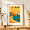 Affiche d'Agadir - Cadre bois