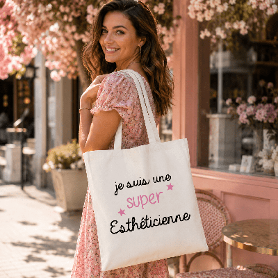 Tote Bag Esthéticienne - Sac original pour le shopping