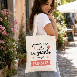 Tote bag Aide-soignante presque parfaite