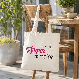Tote bag super Marraine