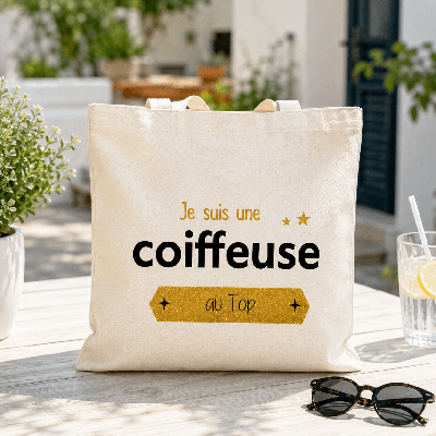 Tote Bag Coiffeuse - Sac original pour le shopping