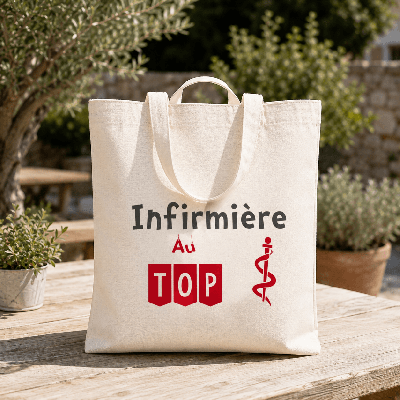 Tote bag Infirmière - Idée cadeau pratique à offrir