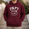 Hoodie Papy Club - Couleur : Bordeaux