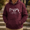 Hoodie Papy family GOODS - Couleur : Bordeaux