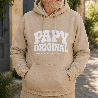 Sweat à capuche Papy ORIGINAL - Couleur : Beige