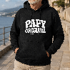Sweat à capuche Papy ORIGINAL - Couleur : Noir
