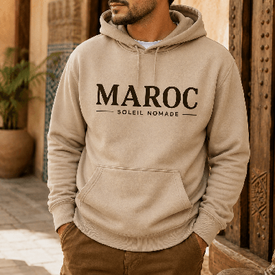 Hoodie Maroc, soleil nomade - Sweat à capuche ORIGINAL