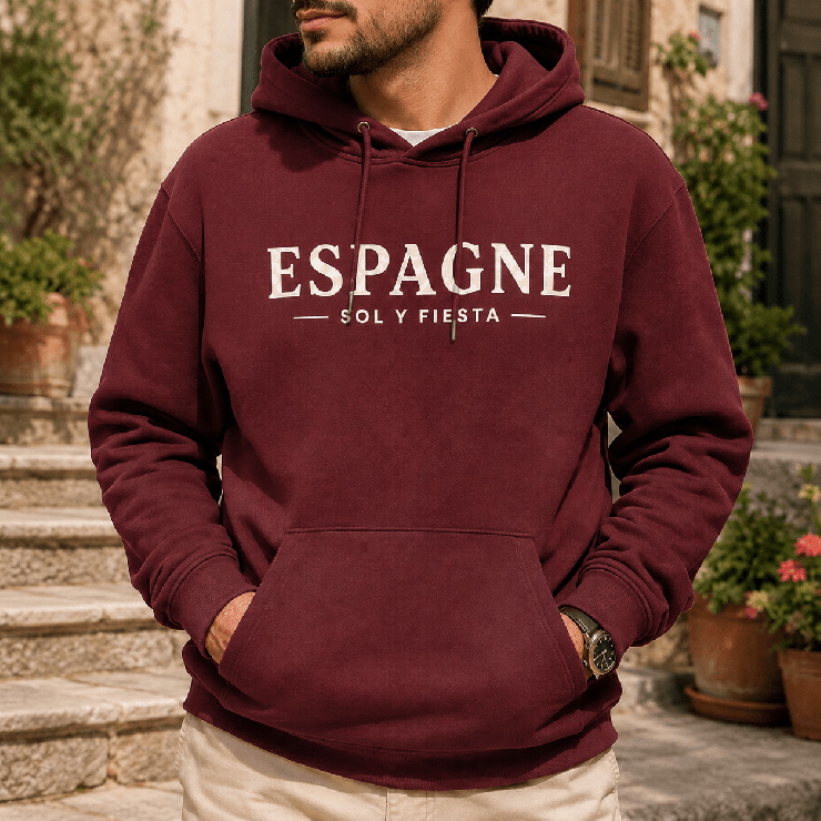                     Hoodie Espagne Sol y fiesta
                  