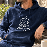 Hoodie humoristique Héro du canapé - Sweat homme