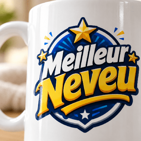       Un mug meilleur neveu pour une attention familiale originale
    