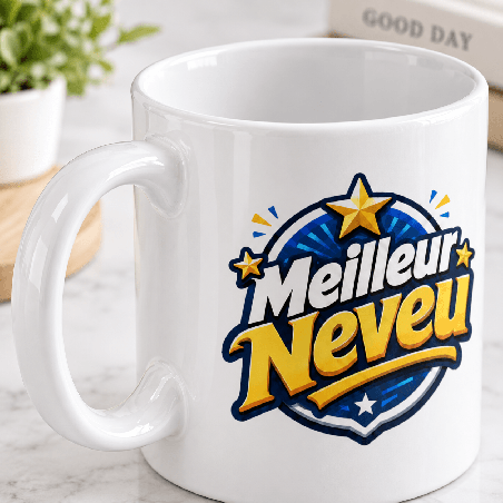       Mug Meilleur Neveu - Cadeau original pour neveu
    