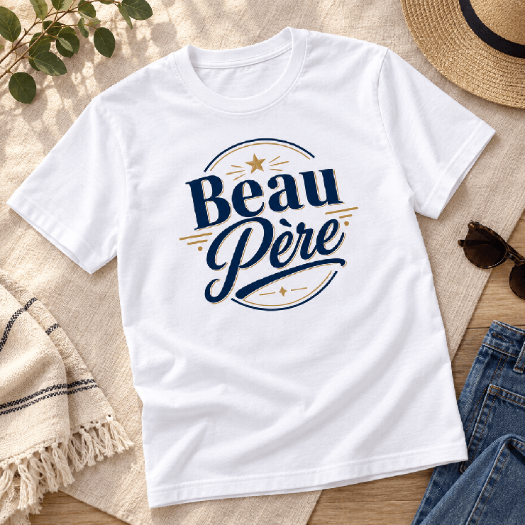      Un t-shirt sobre pour un beau-père qui compte
    