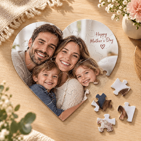       Un puzzle cœur personnalisé pour offrir une attention pleine de tendresse
    