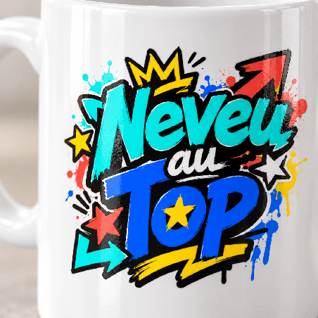       Un mug neveu au top pour une pause café positive
    