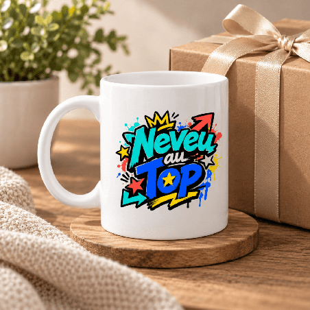       Une tasse positive pour féliciter un neveu
    