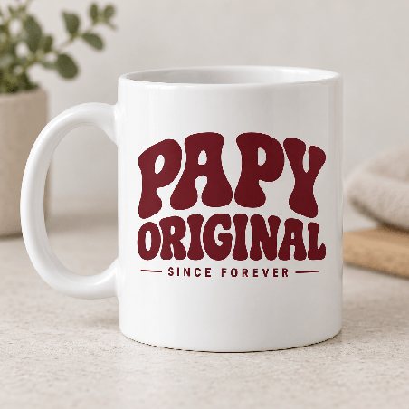       Mug Papy Original Since Forever en céramique
    
