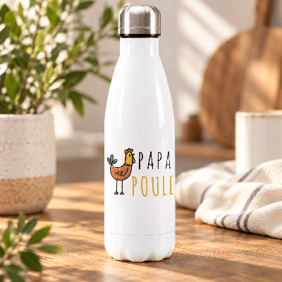 Bouteille isotherme PAPA - Idée cadeau