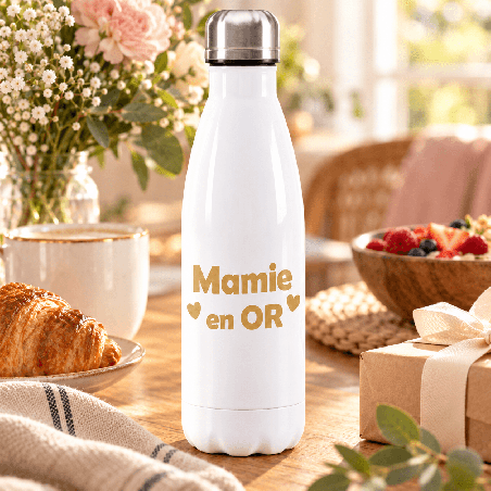       Gourde Isotherme Mamie en or
    