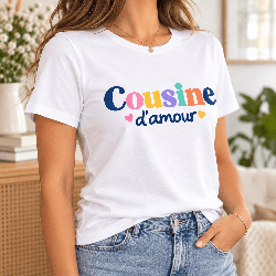 T-shirt Cousine d’amour