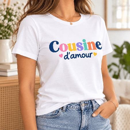       T-shirt Cousine d’amour
    