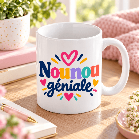       Un mug pour nounou géniale à offrir en remerciement
    