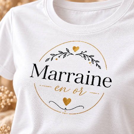       T-shirt marraine personnalisé
    