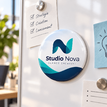       Un magnet rond personnalisé pensé pour la communication d’entreprise
    