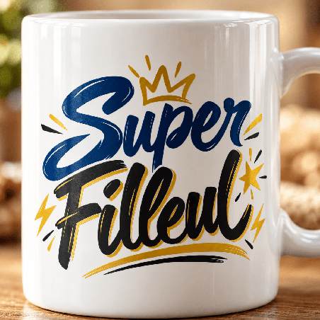       Un mug pour filleul avec message affectueux à offrir en famille
    