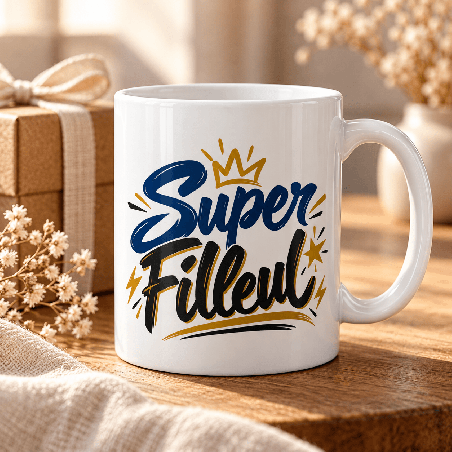       Mug Super Filleul - Tasse blanche
    