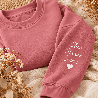 Sweat femme avec prénom sur la manche - Dusty