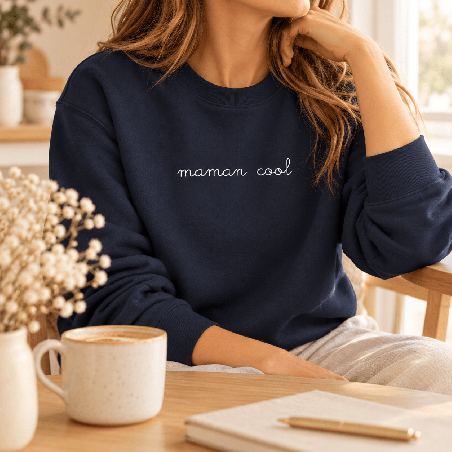       ✨ Sweat femme personnalisé prénom + cool imprimé en France
    