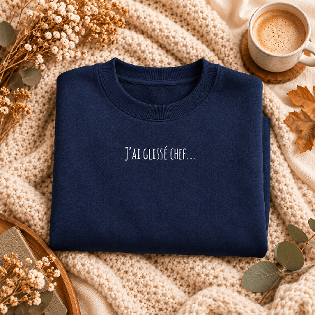       Sweat humour homme J'ai glissé chef...
    