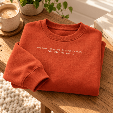       Un sweat homme humour pour ceux qui assument les blagues du matin
    