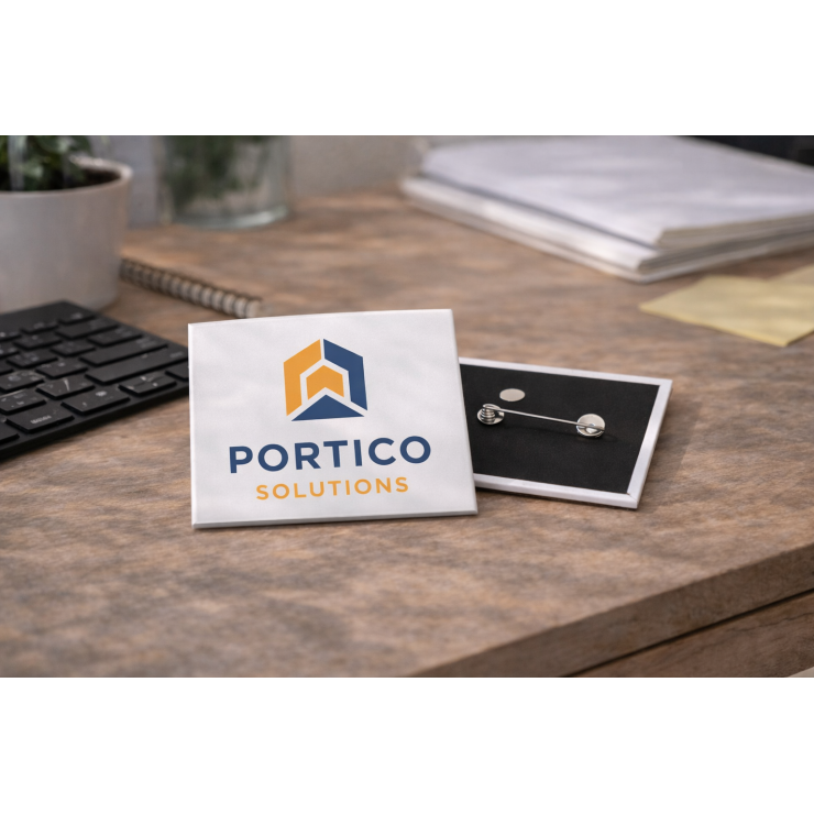 individuelles quadratisches Abzeichen