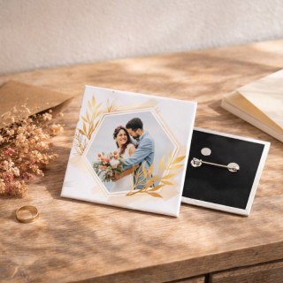 Erstellen Sie ein individuelles quadratisches Abzeichen