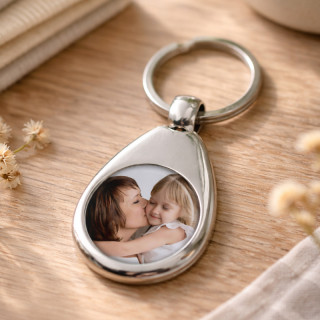 Personalisierter Einkaufswagen-Token-Schlüsselanhänger mit Foto