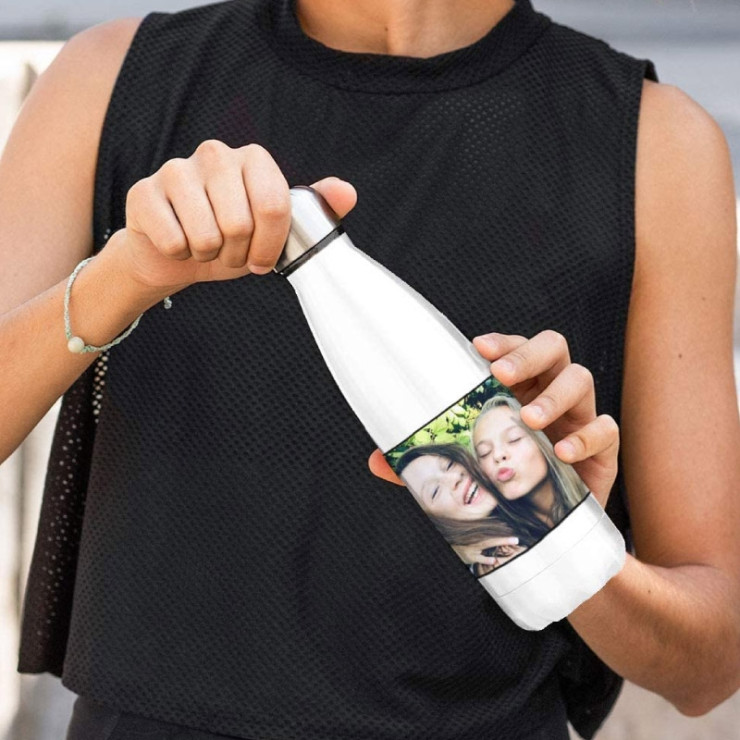 Isolierflasche mit personalisiertem Foto