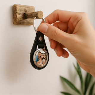 Boutique personalisierter Schlüsselanhänger aus Kunstleder