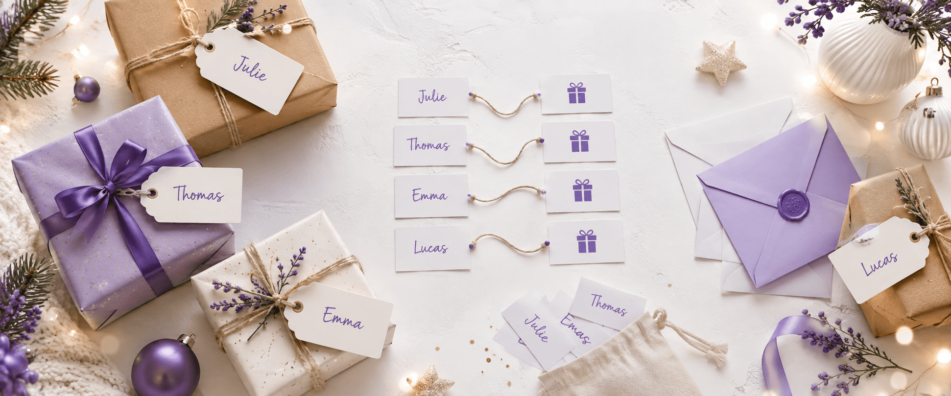 Générateur de Secret Santa et tirage au sort en ligne